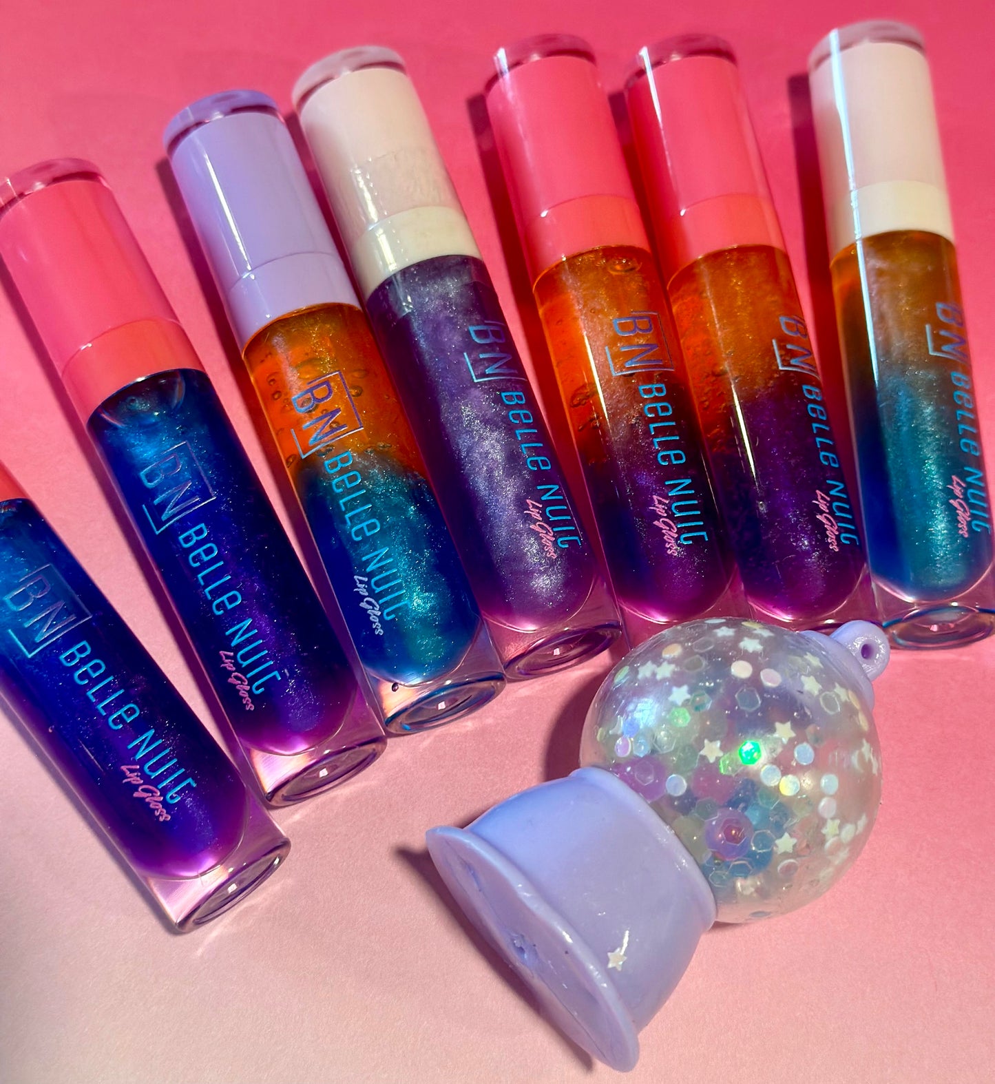 Galaxy Shimmer Lipgloss + Squish Toy