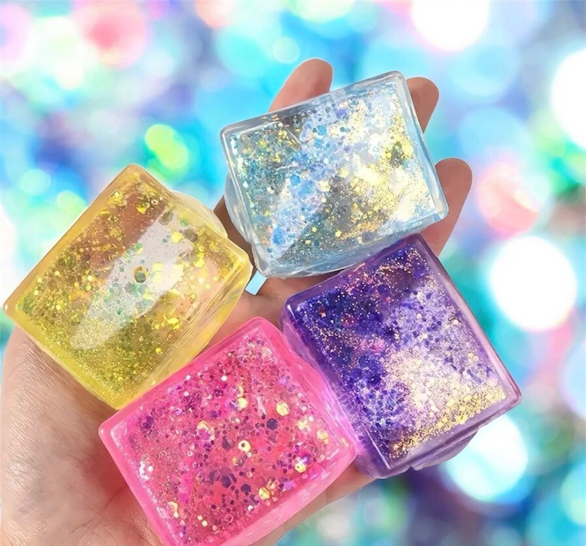 Galaxy Lipgloss + Squish Toy