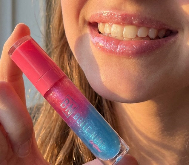 Galaxy Shimmer Lipgloss + Squish Toy