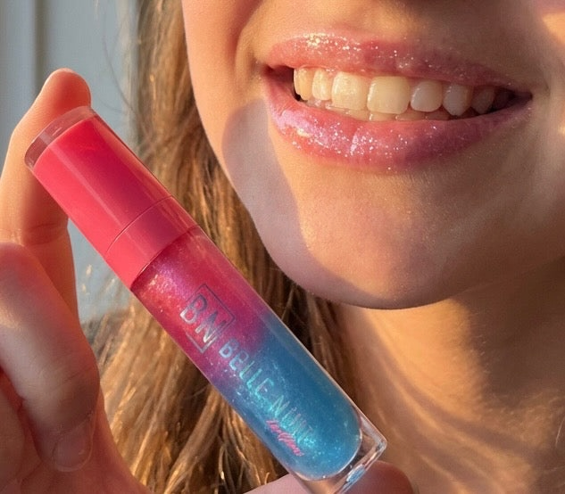 Galaxy Shimmer Lipgloss + Squish Toy