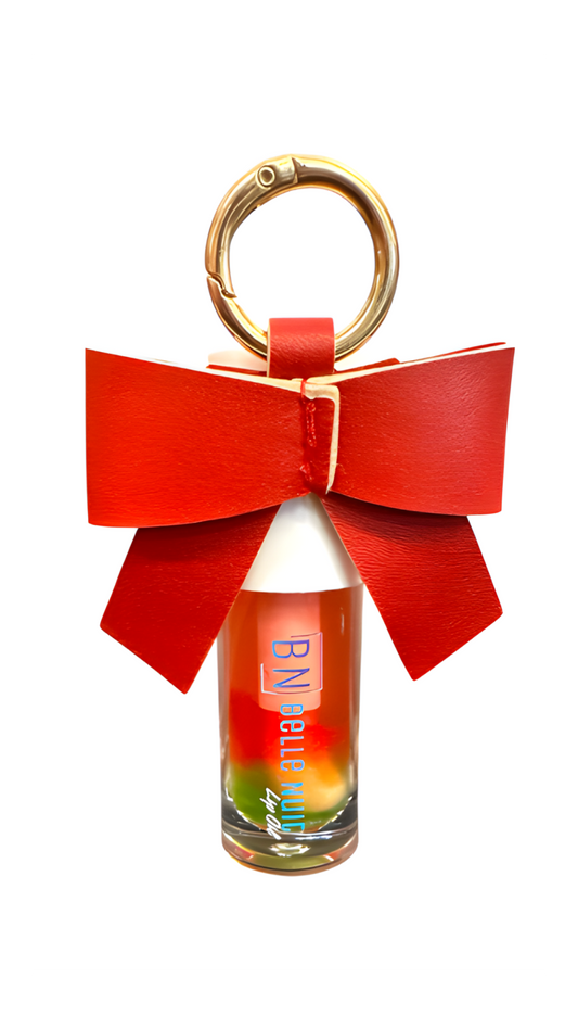 lip oil with bow 